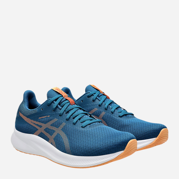 Чоловічі кросівки для бігу ASICS Patriot 13 1011B485-410 46.5 (12US) 29.5 см Синій/Помаранчевий (4550457867283) - зображення 2