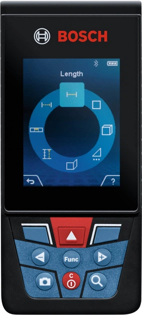 Dalmierz laserowy Bosch Professional GLM 150-27 C 0601072Z00 + Kabel Micro USB + Pokrowiec ochronny + Pasek do przenoszenia (4059952614304) - obraz 3