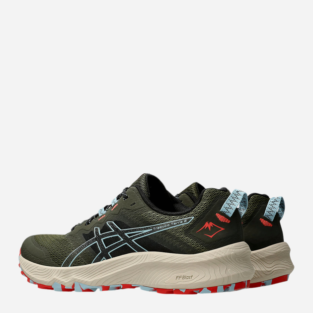 Чоловічі кросівки для бігу ASICS Trabuco Terra 2 1011B607-300 44 (10US) 28 см Темно-зелені (4550457889186) - зображення 3
