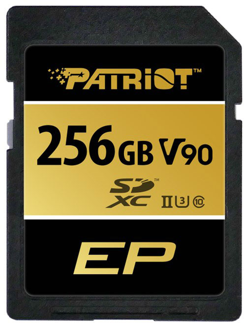 Карта памяти Patriot EP SDXC 256GB V90 UHS-II U3 Class 10 ...