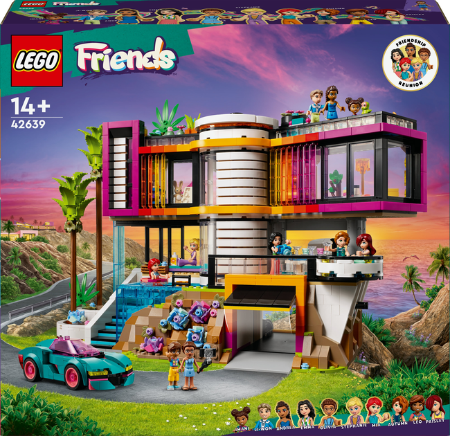 Zestaw klocków LEGO Friends: Nowoczesna rezydencja Andrei 2275 elementów (42639) - obraz 1