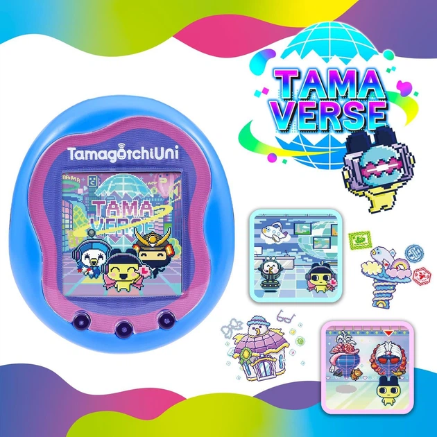 Игрушка интерактивная BANDAI Tamagotchi Uni Blue с браслетом