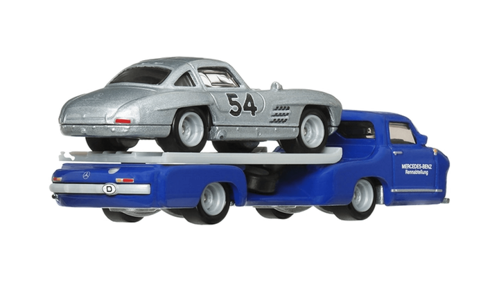Машинка Premium 2шт Hot Wheels Mercedes-Benz 300 SL та Транспортер