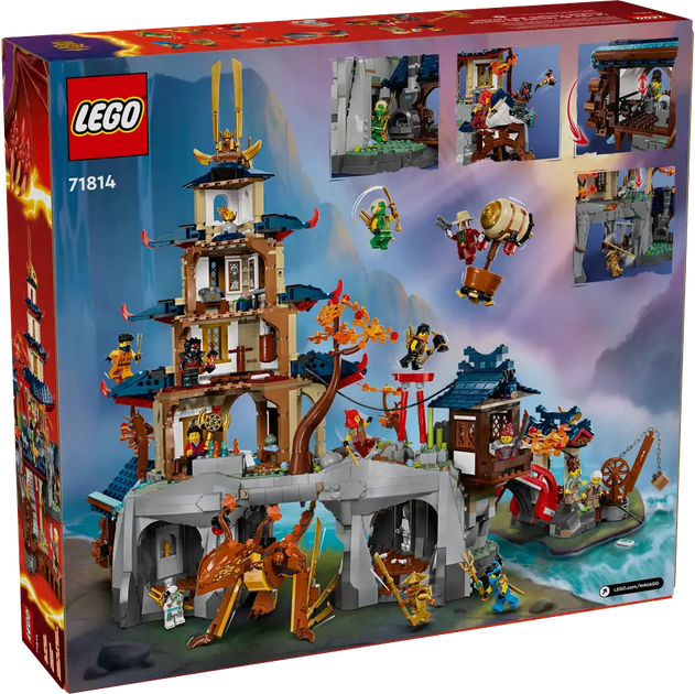 Конструктор LEGO Ninjago: Турнірне місто з храмом 1650 елементів (71814) - зображення 9