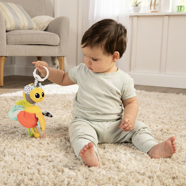 Gryzak Lamaze Buzzy the Bee & Flower Clip & Go (0796714274959) - obraz 2