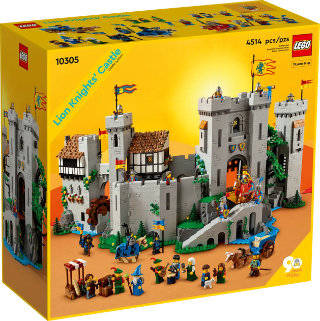 Zestaw klocków LEGO Icons Zamek rycerzy herbu Lew 4514 elementów (10305) - obraz 1