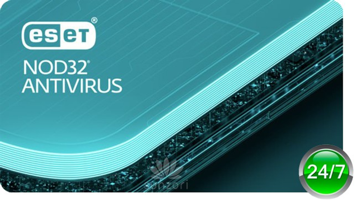 ESET NOD32 Antivirus, базова на 12 місяців для захисту 2 об'єктів (електронний ключ) - зображення 1
