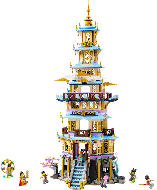 Zestaw klocków LEGO Monkie Kid: Niebiańska pagoda 1621 element (80058) - obraz 2