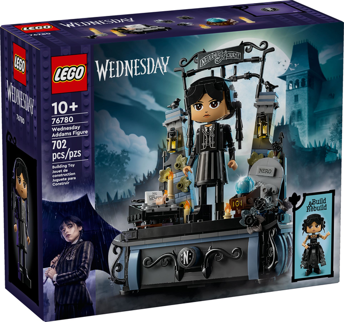 Zestaw klocków LEGO Wednesday: Figurka Wednesday Addams 702 elementy (76780) - obraz 1