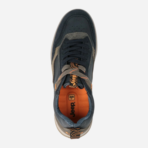Sneakersy męskie do kostki Jeep JM42100A-016 42 (8UK) 28.3 cm Granatowe (8050246386460) - obraz 4