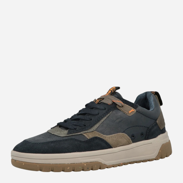 Sneakersy męskie do kostki Jeep JM42100A-016 45 (11UK) 30.3 cm Granatowe (8050246386491) - obraz 3