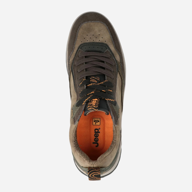 Sneakersy męskie do kostki Jeep JM42100A-028 43 (9UK) 28.9 cm Brązowe (8050246386613) - obraz 4