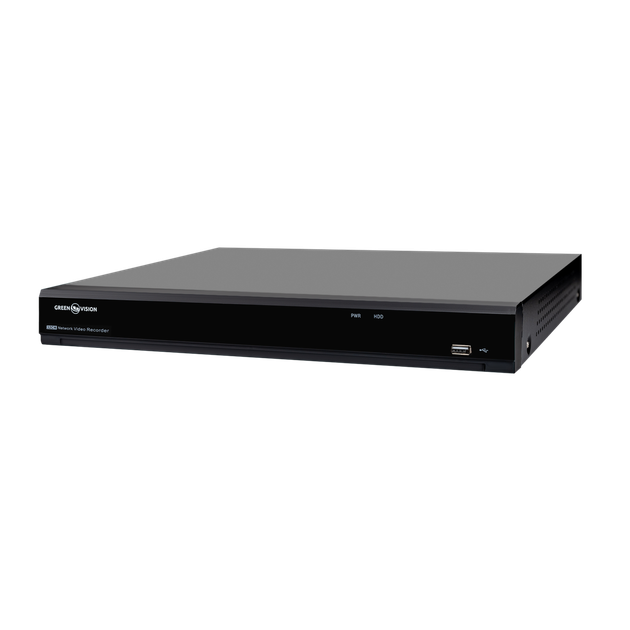 IP відеореєстратор GreenVision GV-N-I019/32 12MP V2 NVR Чорний (11550) - изображение 3