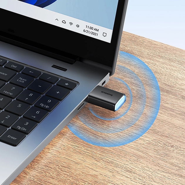 Wi-Fi адаптер Baseus FastJoy Series High Speed 650Mbps Dual Band 2.4GHz/5GHz USB Wifi Adapter (BS-OH170) - изображение 8