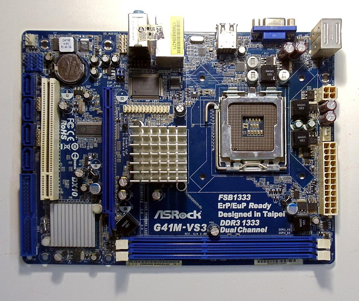Материнская плата ASRock G41M-VS3 R2.0 (s775, Intel G41/ICH7, PCI-E x16 ...