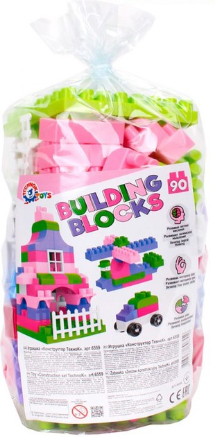 Zestaw konstrukcyjny Technok Building Blocks 6559 90 elementów (4823037606559) - obraz 1