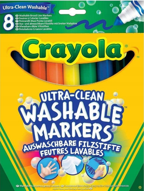 Zestaw flamastrów zmywalnych Crayola 8 kolorów 8328 (0071662083281) - obraz 1