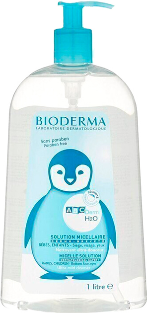 Дитяча міцелярна вода Bioderma Abcderm Н2О 1 л (3401578379715) - зображення 1