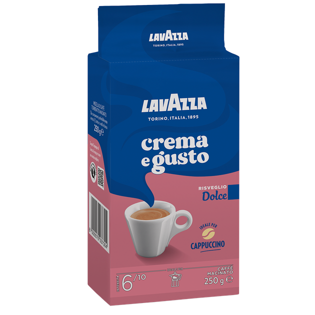 Кава мелена Lavazza Crema e Gusto Dolce 250 г - Фото 1 Кава мелена Lavazza Crema e Gusto Dolce 250 г - изображение 1