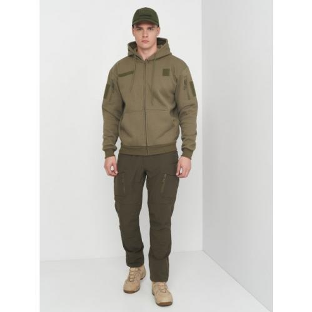 Реглан тактичний Mil-tec з капюшоном на блискавці Tactical hoodie Olive 11472012 М - зображення 2