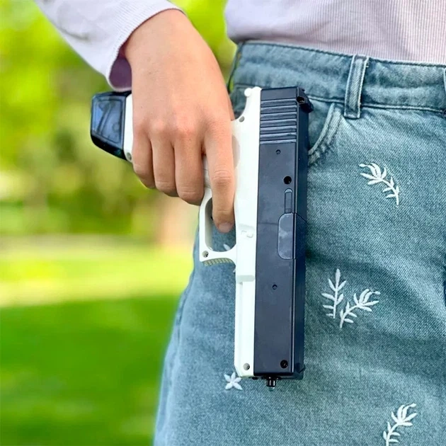 Водяной пистолет электрический аккумуляторный Water Gun Glock с 2 обоймами для воды Blue - Фото 3 Водяной пистолет электрический аккумуляторный Water Gun Glock с 2 обоймами для воды Blue - изображение 3