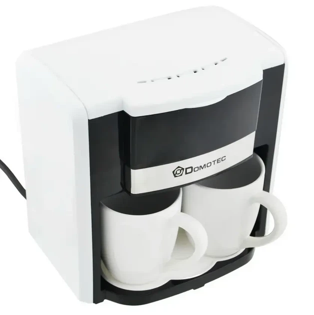 Кофеварка DOMOTEC MS0705 500Вт 2 чашки Белый - изображение 2