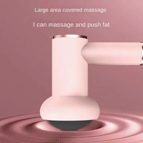 Массажер ручной Replicates Shiatsu Massager YX-720 для тела аккумуляторный с насадками антицеллюлитный Розовый - изображение 5