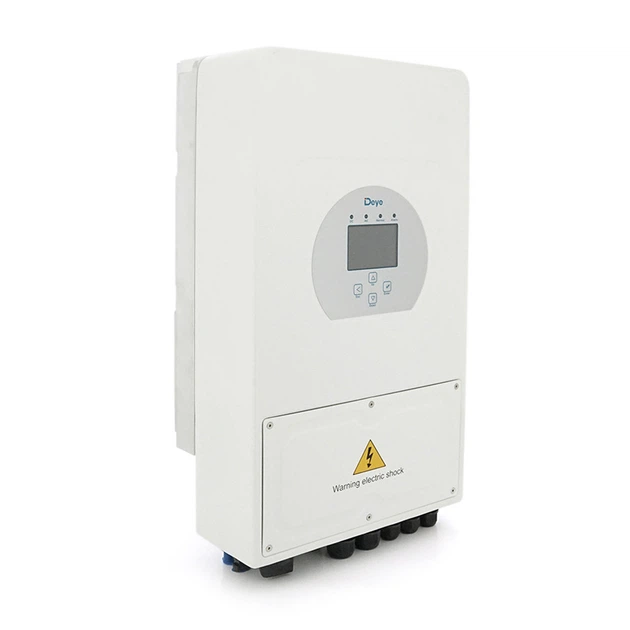Гібридний інвертор (hybrid) Deye SUN-5K-SG03LP1-EU WI-FI, 5кВт, однофазний, (МРРТ 125-425/120А/DC48В) - зображення 1
