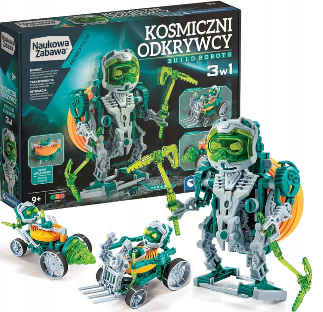 Zestaw naukowy do samodzielnego złożenia Clementoni Kosmiczni odkrywcy 3 w 1 50873 (8005125508730) - obraz 7