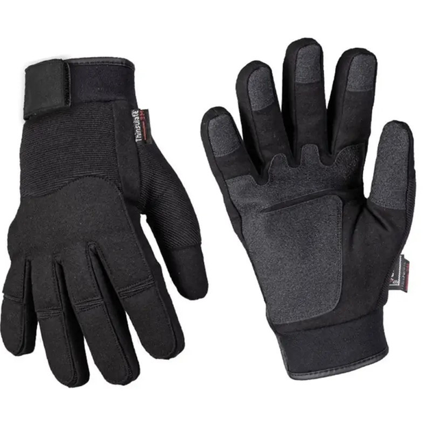 Перчатки тактические зимние с мембраной Mil-tec 12520802 Черные Army Gloves Winter Thinsulate размер L - изображение 1