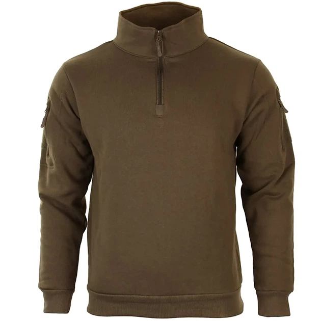 Кофта тактическая Mil-Tec Sweatshirt Coyote 11472519 - S - Фото 2 Кофта тактическая Mil-Tec Sweatshirt Coyote 11472519 - S - изображение 2