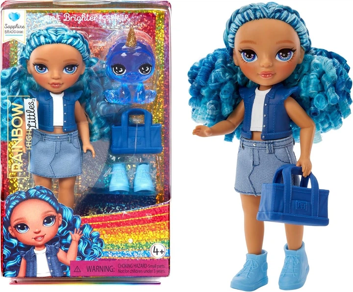 happy923ページ（82番　底ビョウあり） Лялька Rainbow High Littles – Sapphire Bradshaw with the Pet Yeti