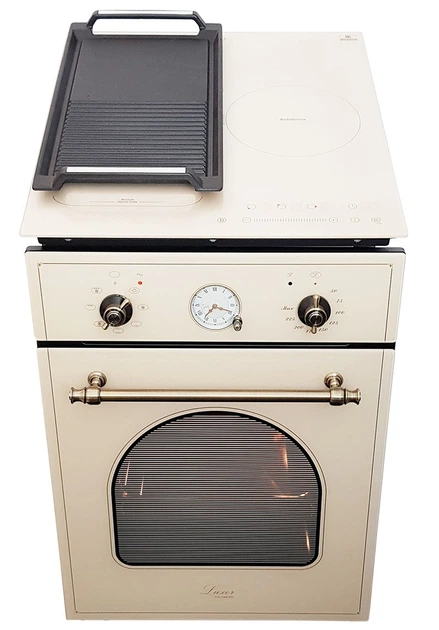 Духова шафа електрична Luxor HB 4511 Classico Champagne 7 програм + телескопічні напрямні, бежевий, шампань, слонова кістка - зображення 7