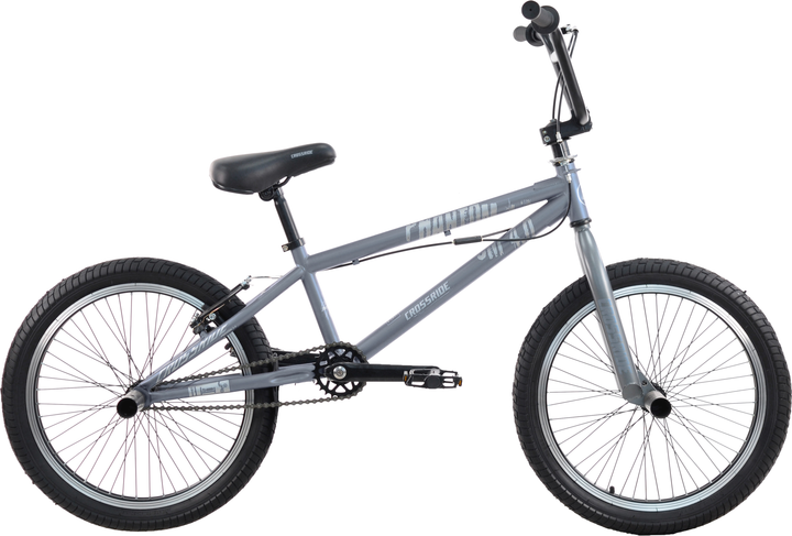 Акція на Велосипед Crossride 20 BMX-FRS ST Phantom Сірий(4015-С) від Rozetka