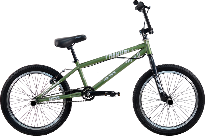 Акція на Велосипед Crossride BMX-FRS ST Phantom 20" 11" 2023 Зелений (4015-З) від Rozetka