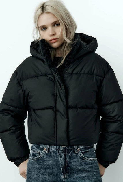 Куртка ZARA Wind Protection Rubberized Anorak S Чорна (4391Ç