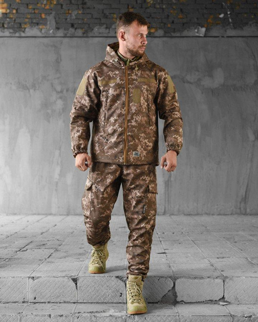 Тактический демисезонный костюм SoftShell 3XL пиксель (89032) - изображение 2