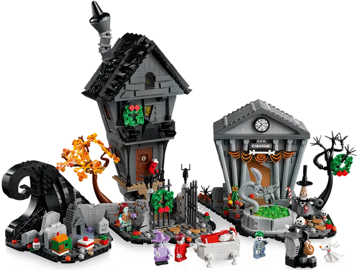 Zestaw klocków LEGO Ideas Disney: Miasteczko Halloween Tima Burtona 2193 elementów (21351) - obraz 4