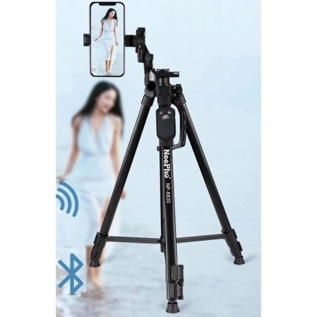 Трипод-штатив gрофессиональный Tripod NP-3180 для смартфона Черный (КМ-1317) - Фото 4 Трипод-штатив gрофессиональный Tripod NP-3180 для смартфона Черный (КМ-1317) - изображение 4