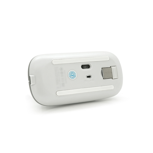 Мышь беспроводная iMICE E-1300, 4 кнопки, 800/1200/1600 DPI, 2.4Ghz, 10м, Windows xp/Vista/Win7/8/10 Mac OS X, Rechargable, White, BOX - изображение 3