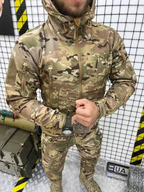 Костюм Софтшел Мультикам на флисе 4XL размер SoftShell Multicam - изображение 1