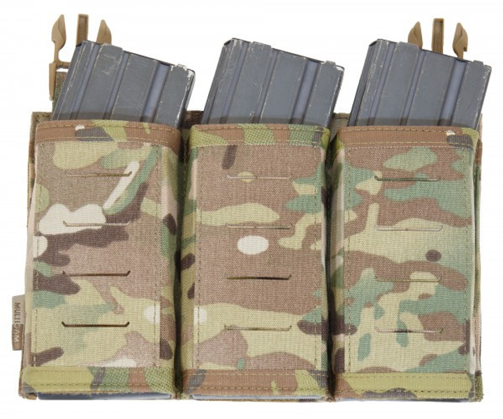 Передняя панель с подсумками под магазины Laser Cut Detachable Front Panel Triple Snap Mag Pouch Multicam WAS - изображение 1