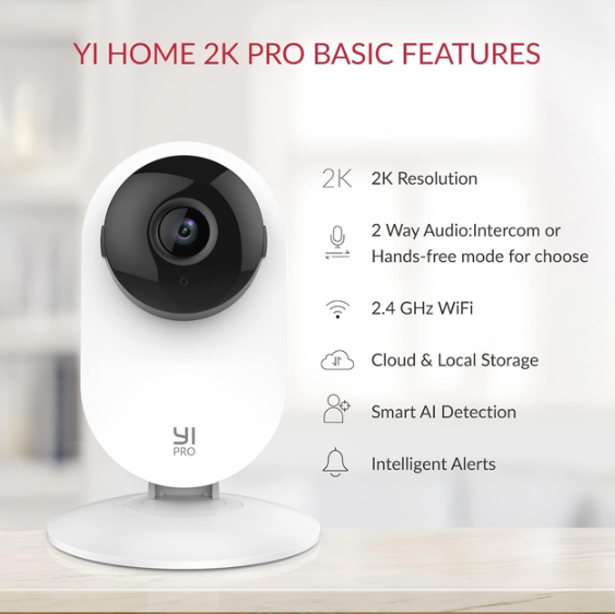 IP-камера видеонаблюдения YI PRO 2K 3MP Home Camera White YYS.62121 Международная версия - изображение 2