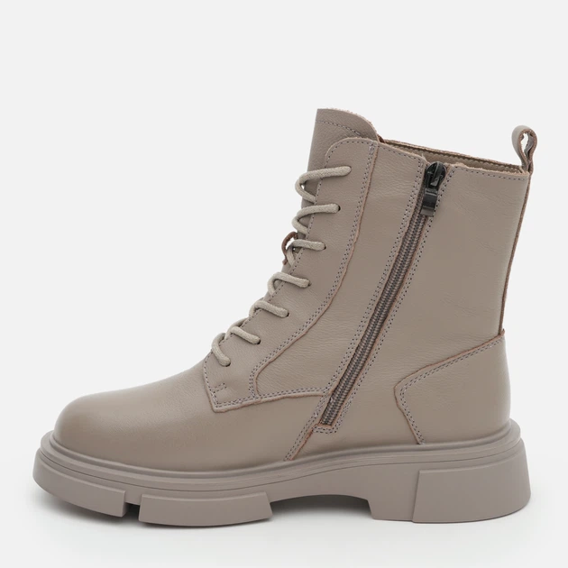 Женские зимние берцы высокие Lola Andy KK-ZM8522-5 39 25 см Бежевые - изображение 4
