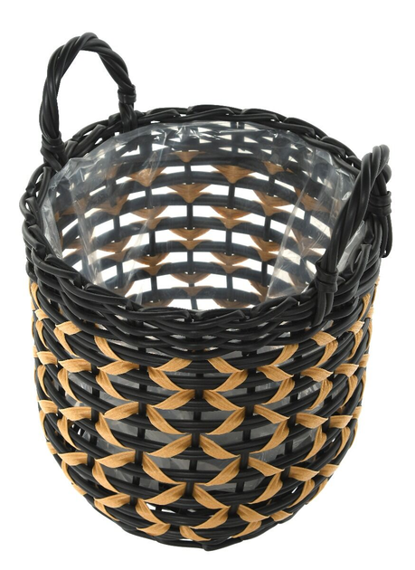 Садовий горщик OTE D015 27 x 34 x 32 (43) см Black-Beige (5908221408337) - зображення 3