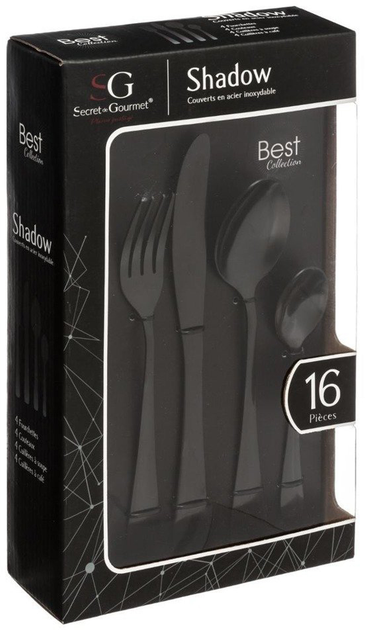 Набір столових приборів Secret de Gourmet Shadow 16 шт (3560234513709) - зображення 5