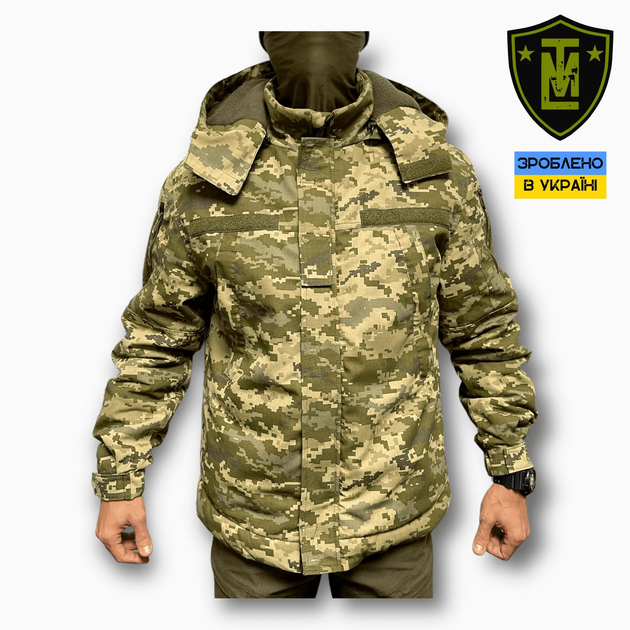 Куртка військова Lamica LMT Rip-Stop з підкладкою Fleece 2в1 MM14 S Піксель - изображение 1