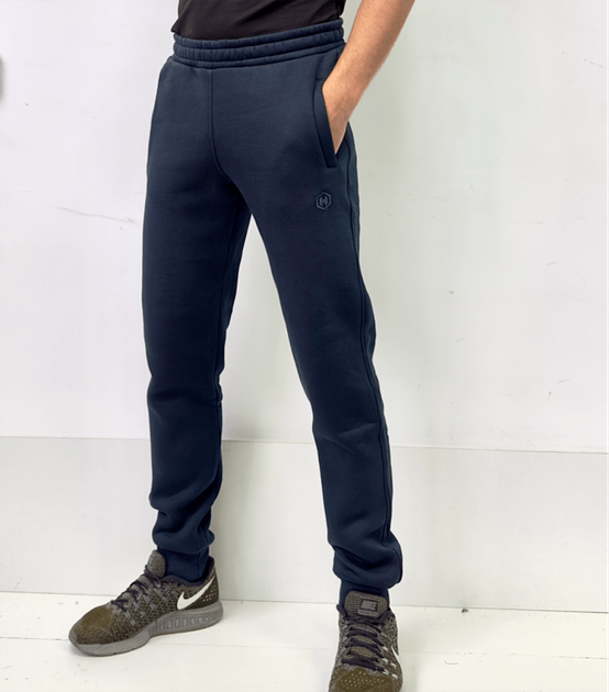 Теплі чоловічі спортивні штани - HECTOR - 30660 - XL - Темно-синій - Фото 1 Теплі чоловічі спортивні штани - HECTOR - 30660 - XL - Темно-синій - зображення 1