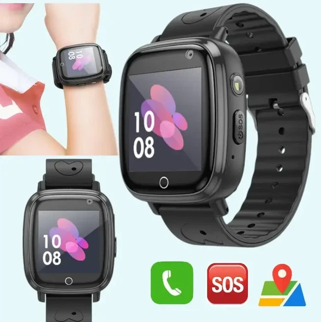 Детские смарт-часы с SIM-картой Hoco Y100 c камерой и фонариком, GPS, SOS, укр язык - Фото 5 Детские смарт-часы с SIM-картой Hoco Y100 c камерой и фонариком, GPS, SOS, укр язык - изображение 5
