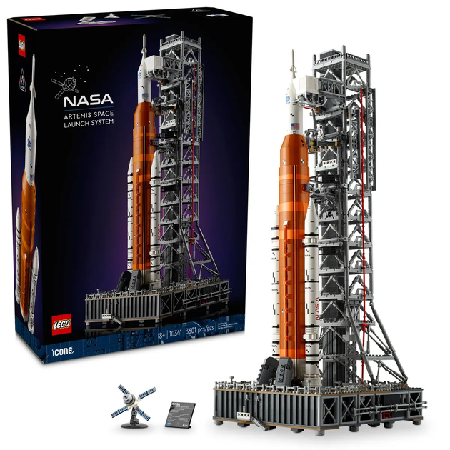Конструктор LEGO Icons Ракета NASA Artemis SLS 3601 элемент (10341) - Фото 3 Конструктор LEGO Icons Ракета NASA Artemis SLS 3601 элемент (10341) - изображение 3